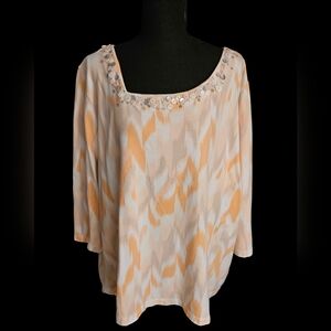 Ruby Rd. Woman Abstract Design Tunic, Size 3X